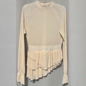 Like New Express Long Sleeve Asymmetrical Top Size Extra Small XS